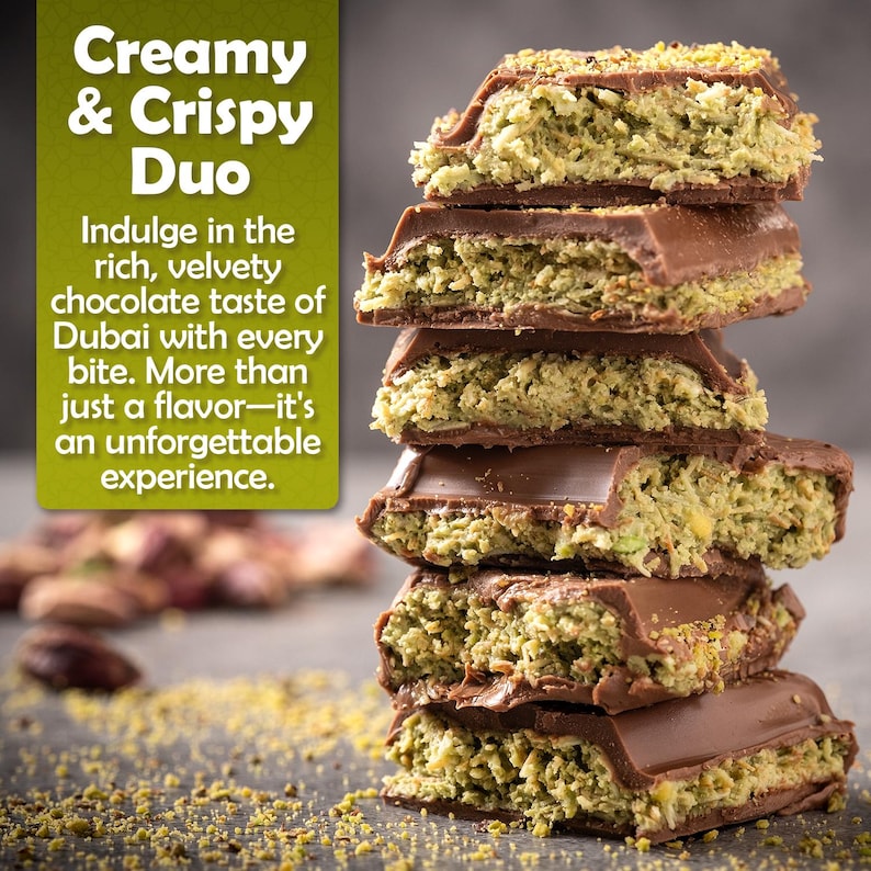 Crispy Pistachio Viral Dubai Chocolate Bar