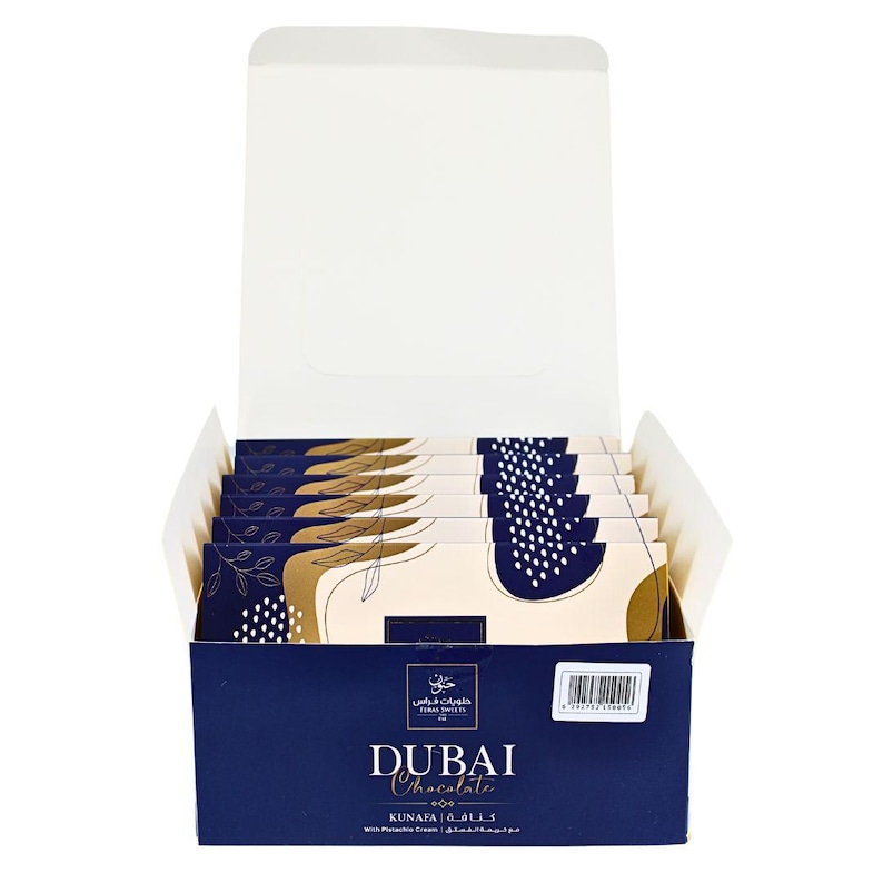 Kunafa Viral Dubai Chocolate Bar - 6 Pieces Gift Box